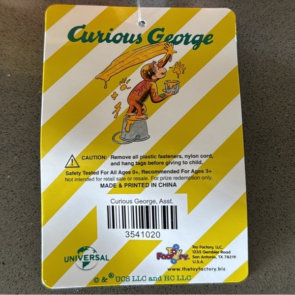 Curious George Yellow Hat Plush / Limited Edition / Kawaii / 8” / BRAND NEW - Picture 14 of 16